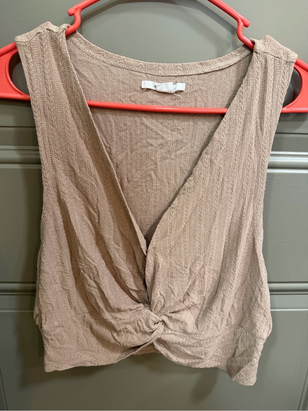 O'Neill Twist-Front Tank Top - Taupe